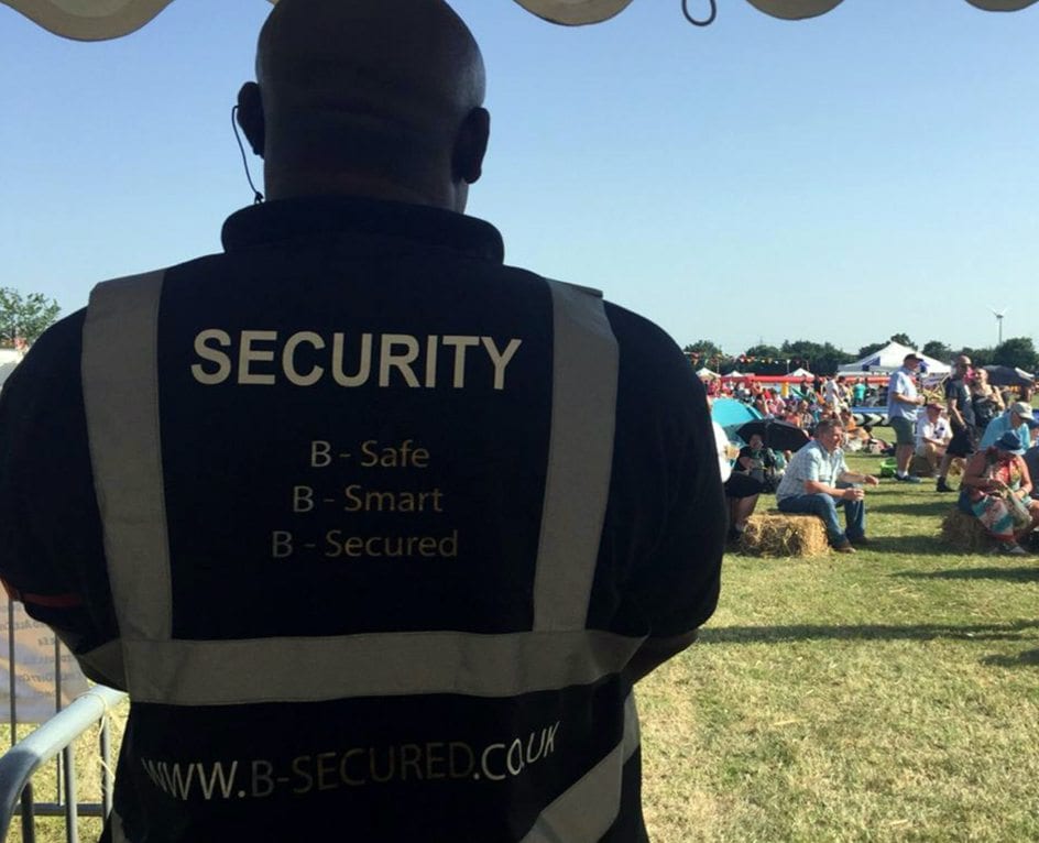 Festival security hire in Dagenham.